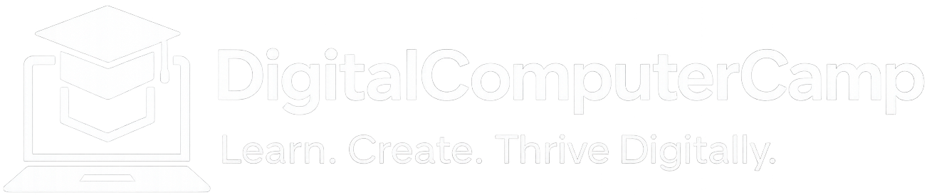 DigitalComputerCamp Official Logo White-Transparent Background